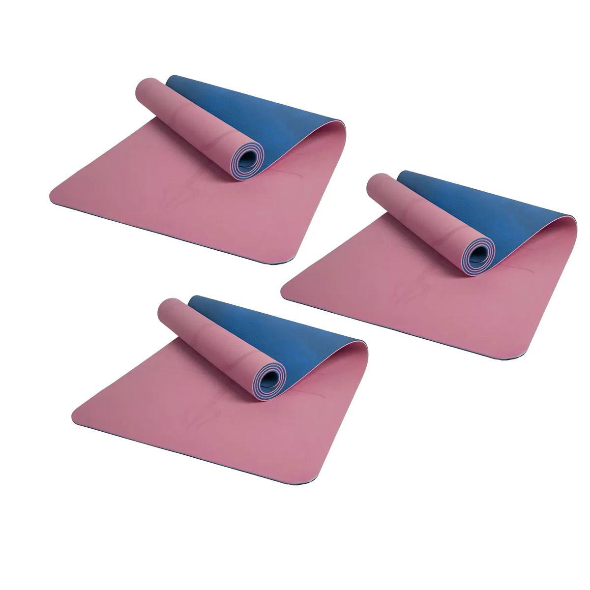 GENERICO - Tapete Yoga Antideslizante Rosado Azul 1.5m 3und