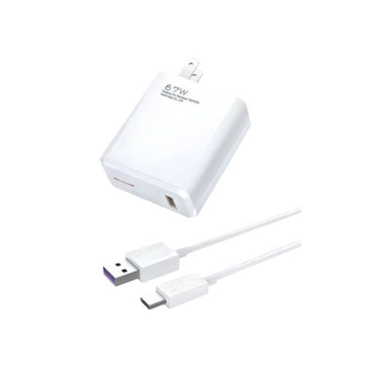 TRANYOO - CARGADOR SUPER RAPIDO 67W TIPO C BLANCO
