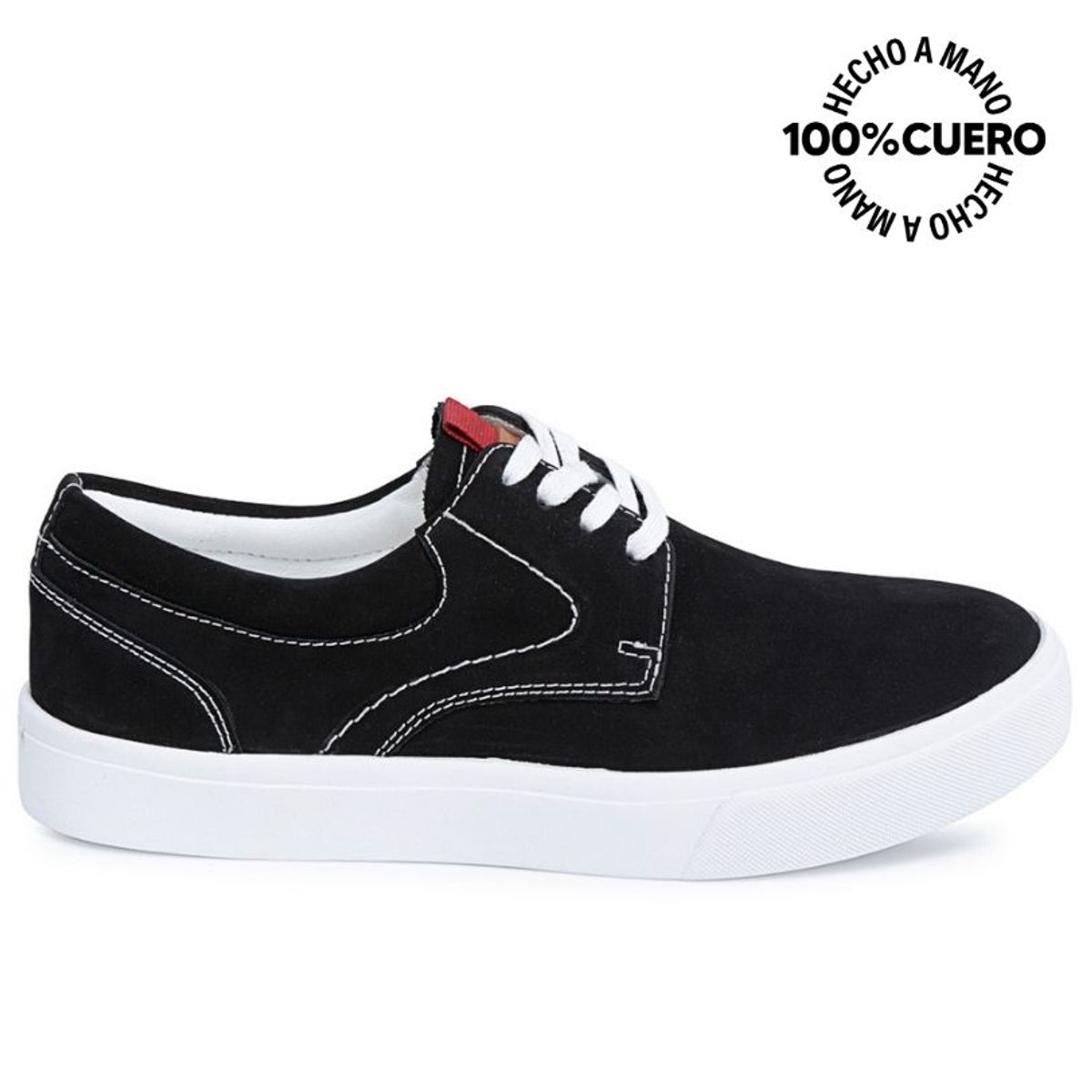 RABBIT - Zapatilla Basico ANDREI-2605 Negro Rabbit Cuero