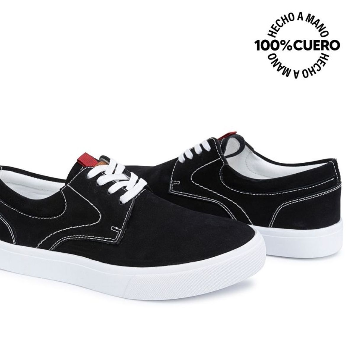 RABBIT - Zapatilla Basico ANDREI-2605 Negro Rabbit Cuero