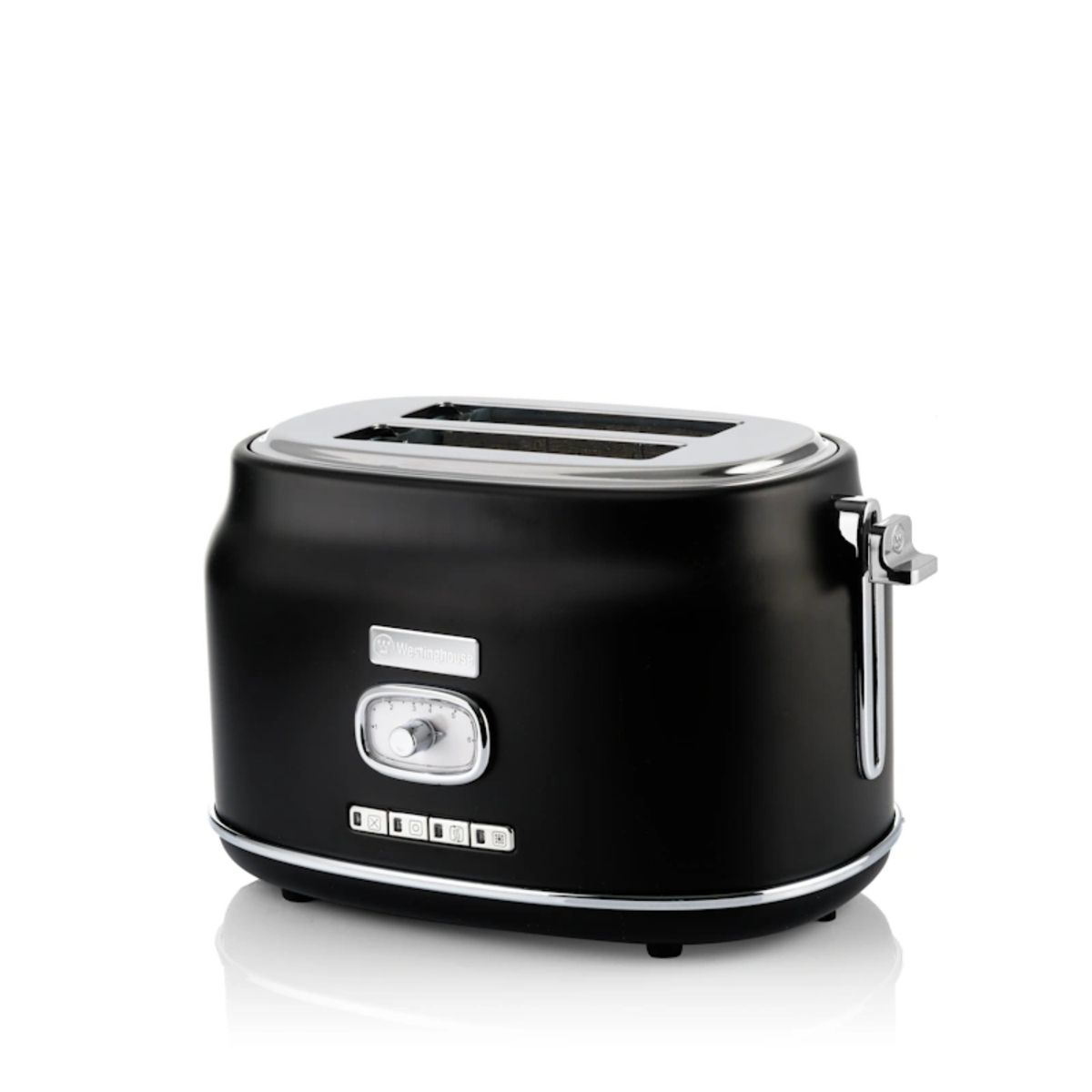 WESTINGHOUSE - Tostadora 2 ranuras Retro WH 815W negro