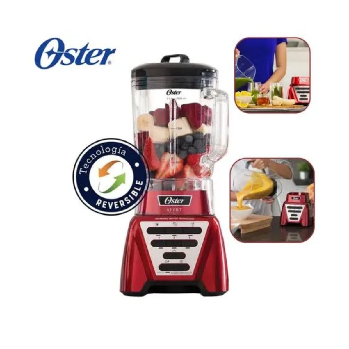 OSTER - Licuadora Oster Xpert Series 2L Roja BLST3A-R2G-053