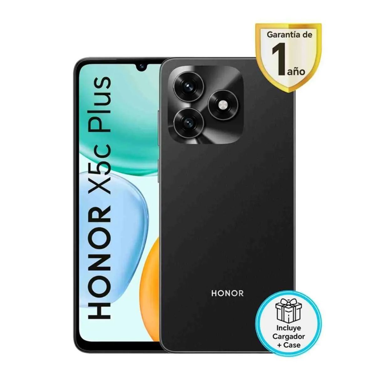 HONOR - Celular Honor X5C Plus 6.74"  Pulg.  4GB RAM 256GB MagicOS 9.0 - Negro Medianoche