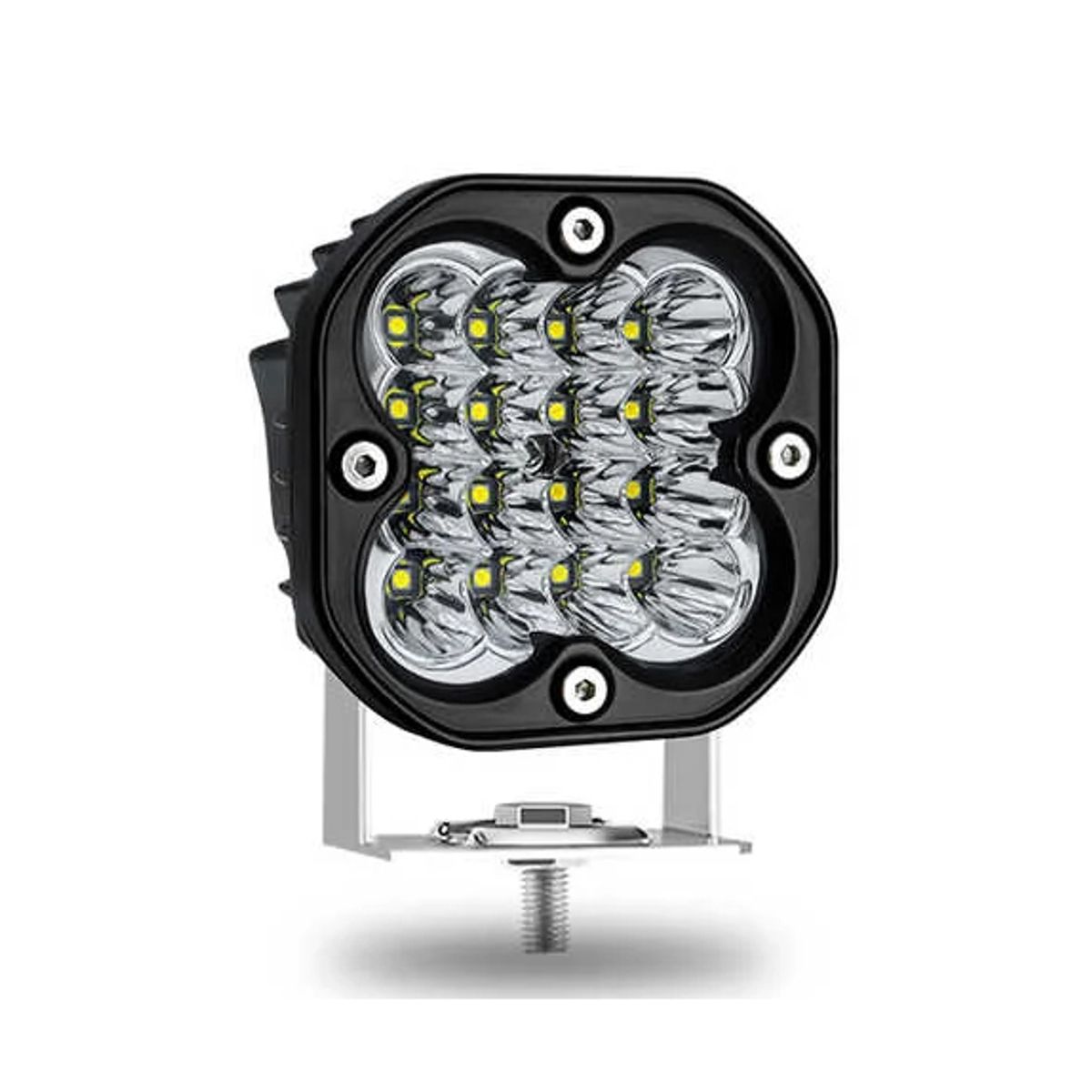 JET - Faro Cuadrado 16Led Luz Blanca 8Cm Offroad 48W