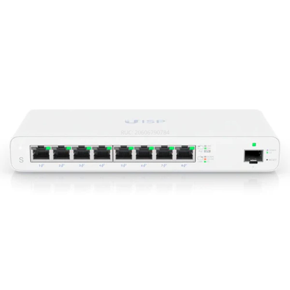UBIQUITI - UISP-R- 8 101001000 MBE RJ45 PORTS, 1 1G SFP PORT, INTERFACE BLUETOOTH 512MB DDR3,27VDC