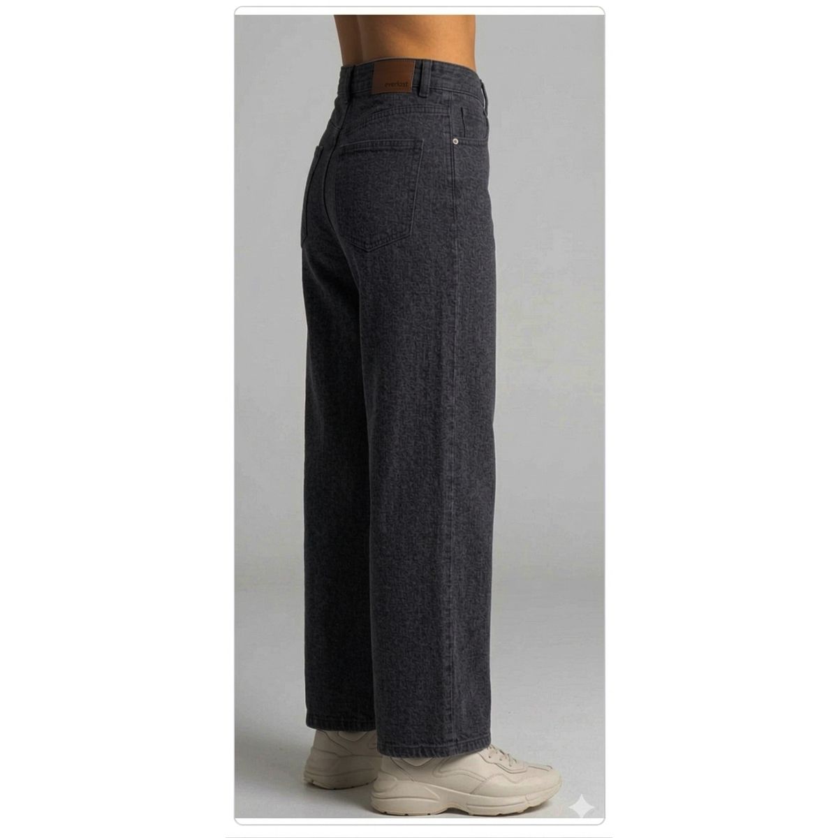 GENERICO - PANTALON JEAN WIDE LEG PARA MUJER