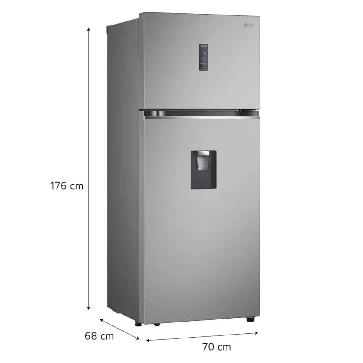 LG - Refrigeradora LG VT40APYC Top Freezer 383L con Door Cooling Cleaning Time y ThinQ