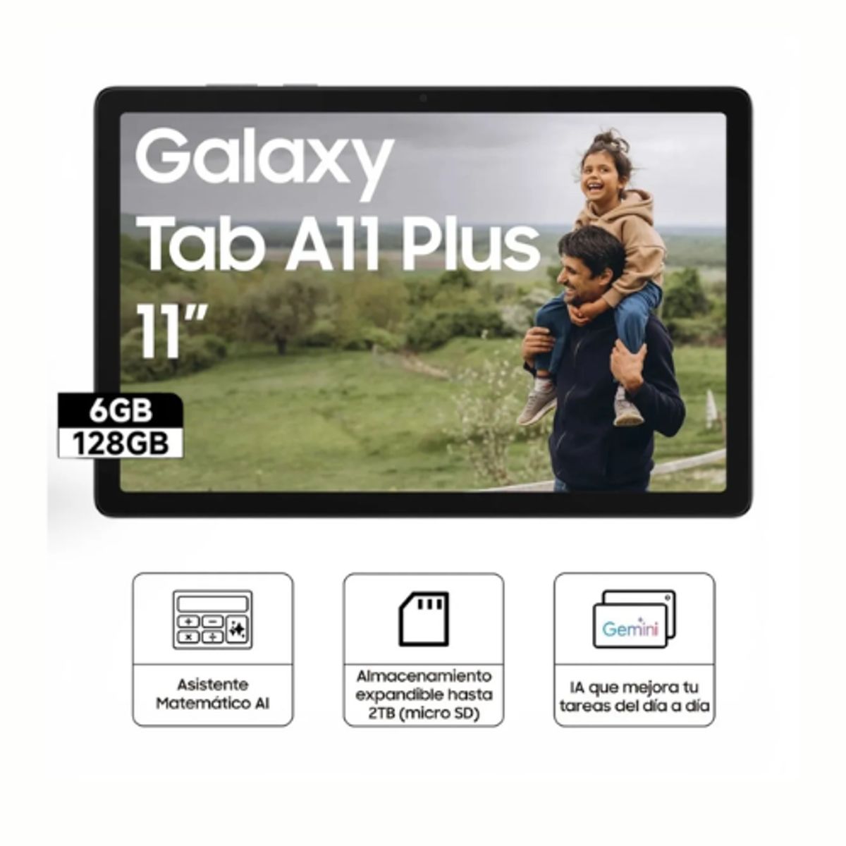 SAMSUNG - Tablet Samsung Galaxy Tab A11+ 6GB 128GB Gray