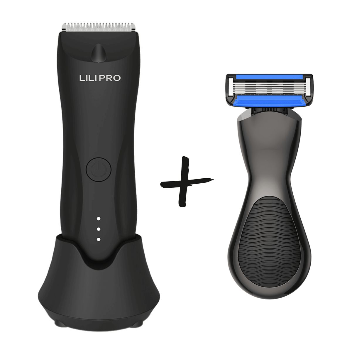 Combo Rasuradora íntima corporal sin cortes + máquina de afeitar 5 cuchillas, marca LILIPRO - Foto Principal