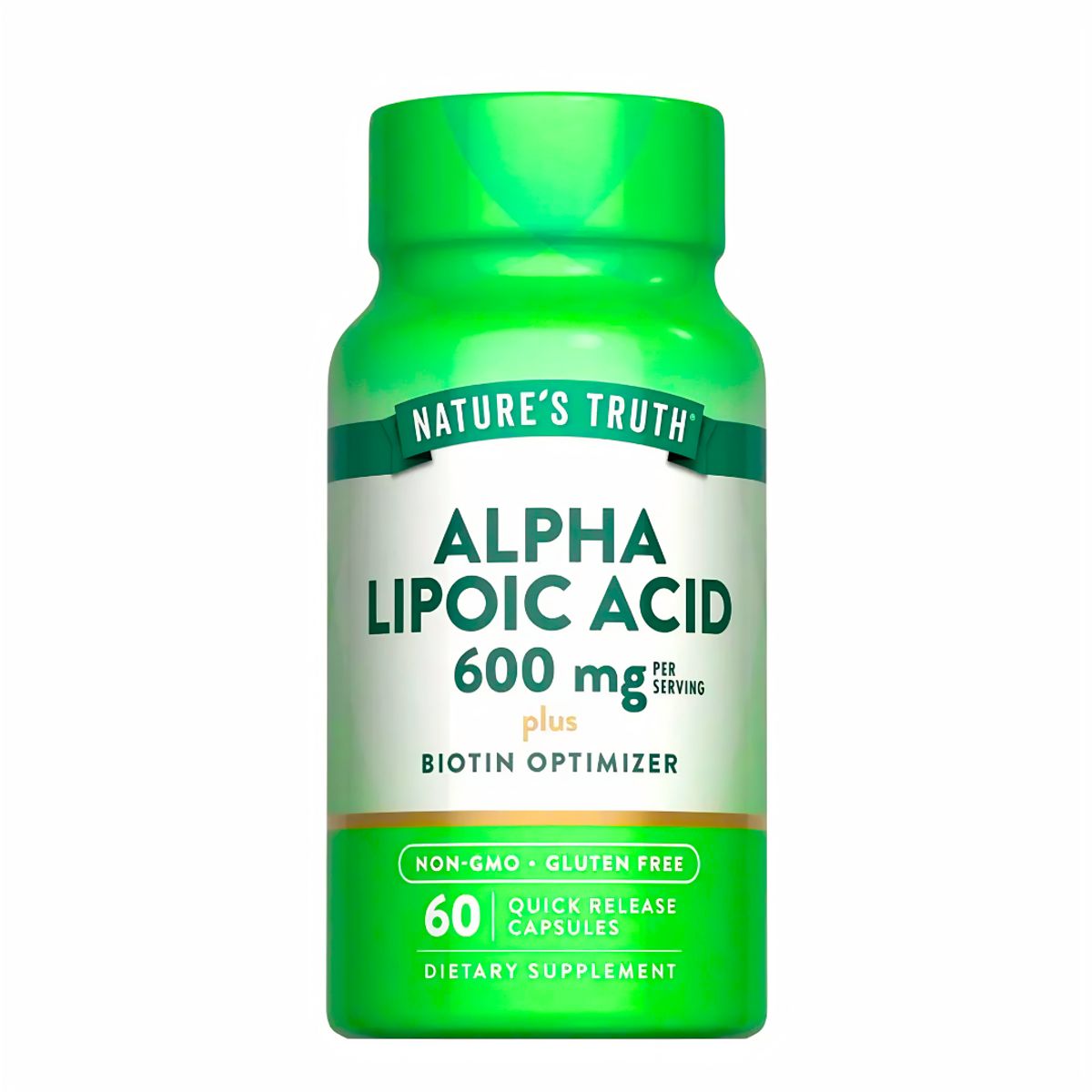 Nature'S Truth - Alpha Lipoic Acid Nature's Truth 600 mg + Biotina - 60 Cápsulas