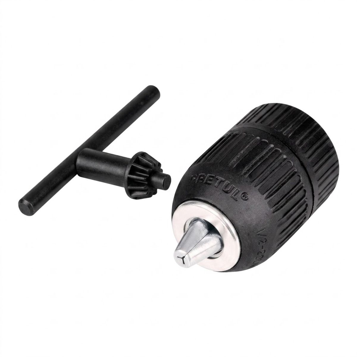 PRETUL - Kit Mandril Broquero Universal con Llave Para Rotomartillos y Taladros de 12