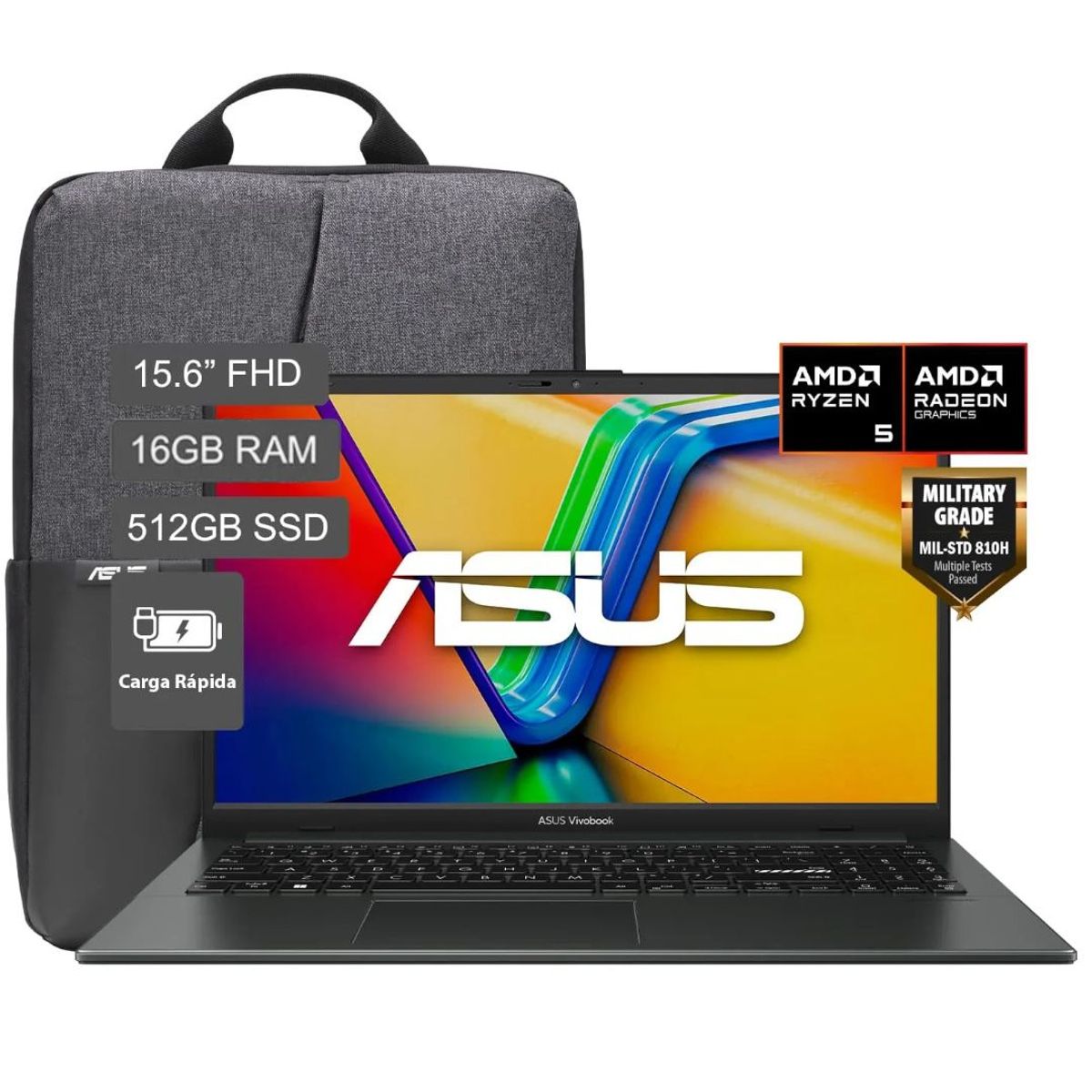 ASUS - Laptop Asus Ryzen 5 16GB RAM 512GB SSD 15.6FHD Win11 - E1504FA-BQ2935W