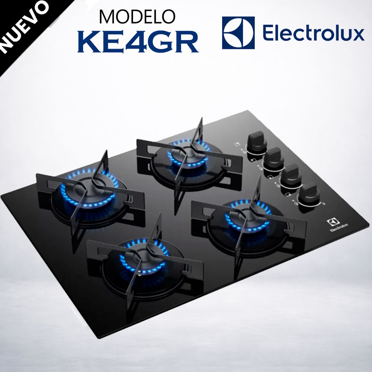 ELECTROLUX - Encimera Electrolux a Gas 4 hornillas 52 cm – KE4GR