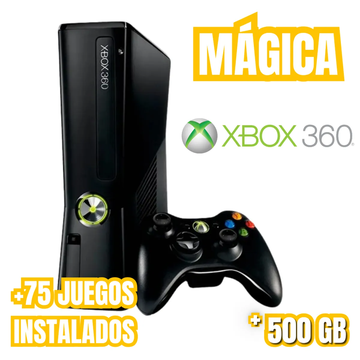 SONY - Consola Xbox 360 Super slim Mágica 500 GB