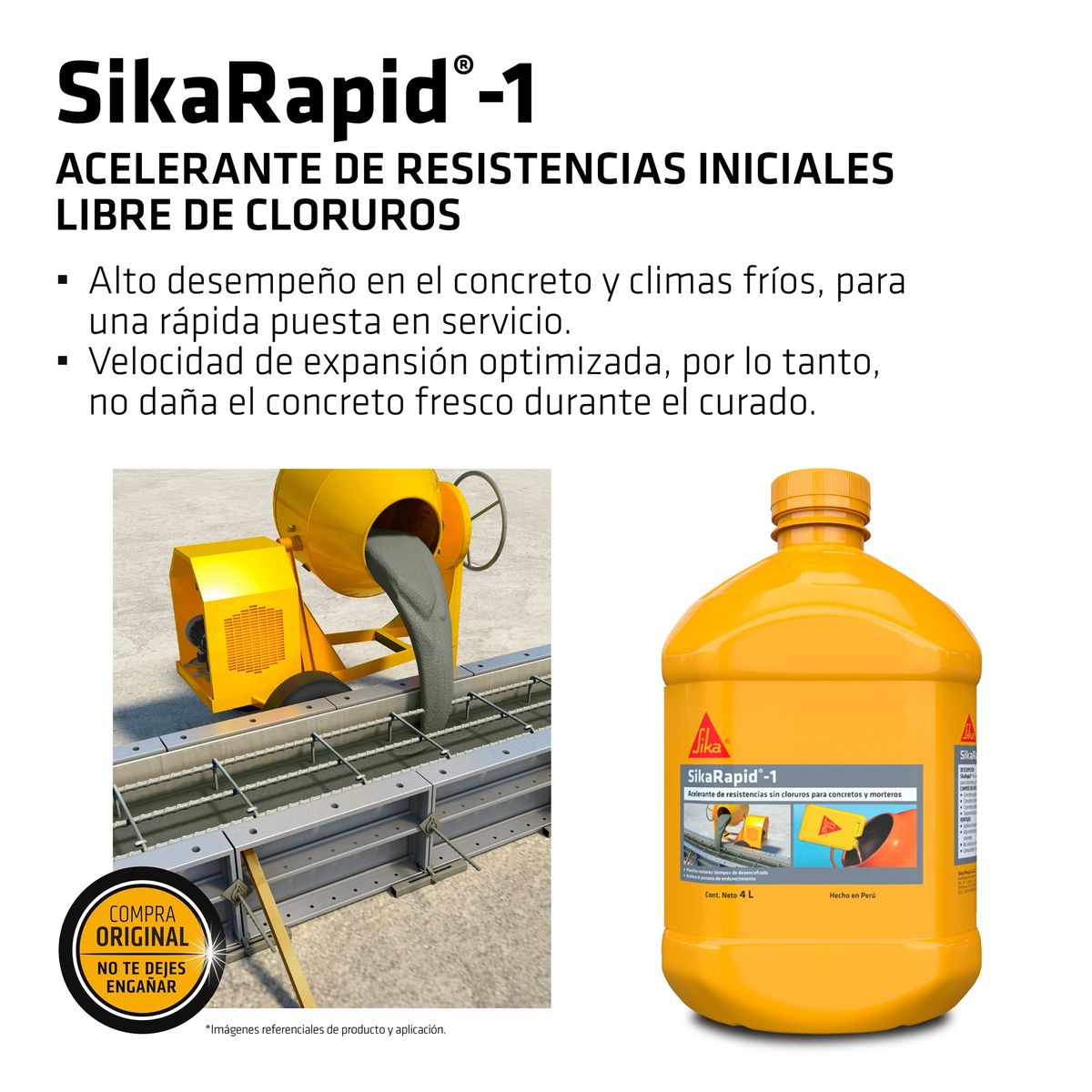 SIKA - Acelerante de Resistencias Iniciales SikaRapid®-1 4L
