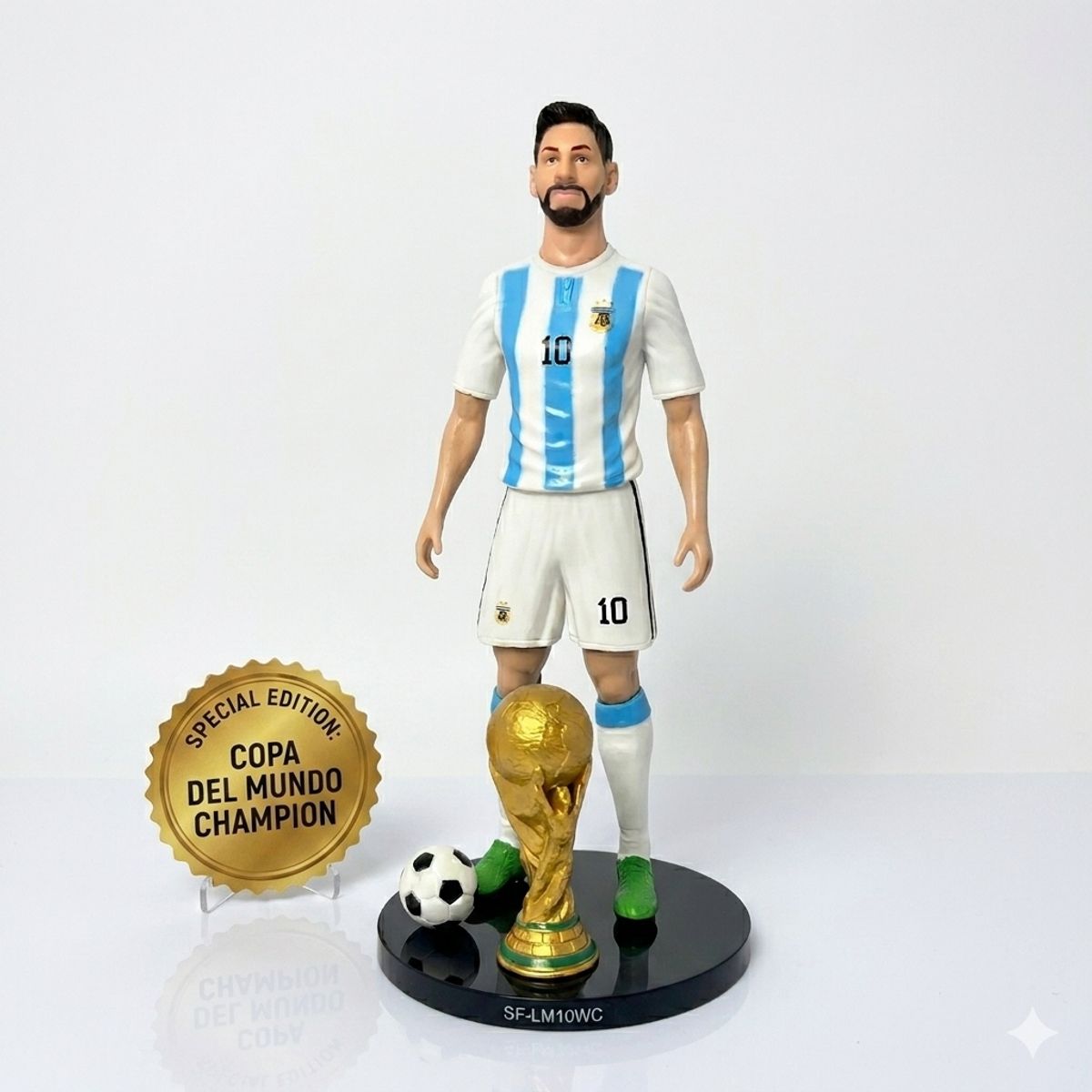 GENERICO - Figura de Colección LIONEL MESSI - COPA MUNDIAL DE FUTBOL. - EDICION LIMITADA