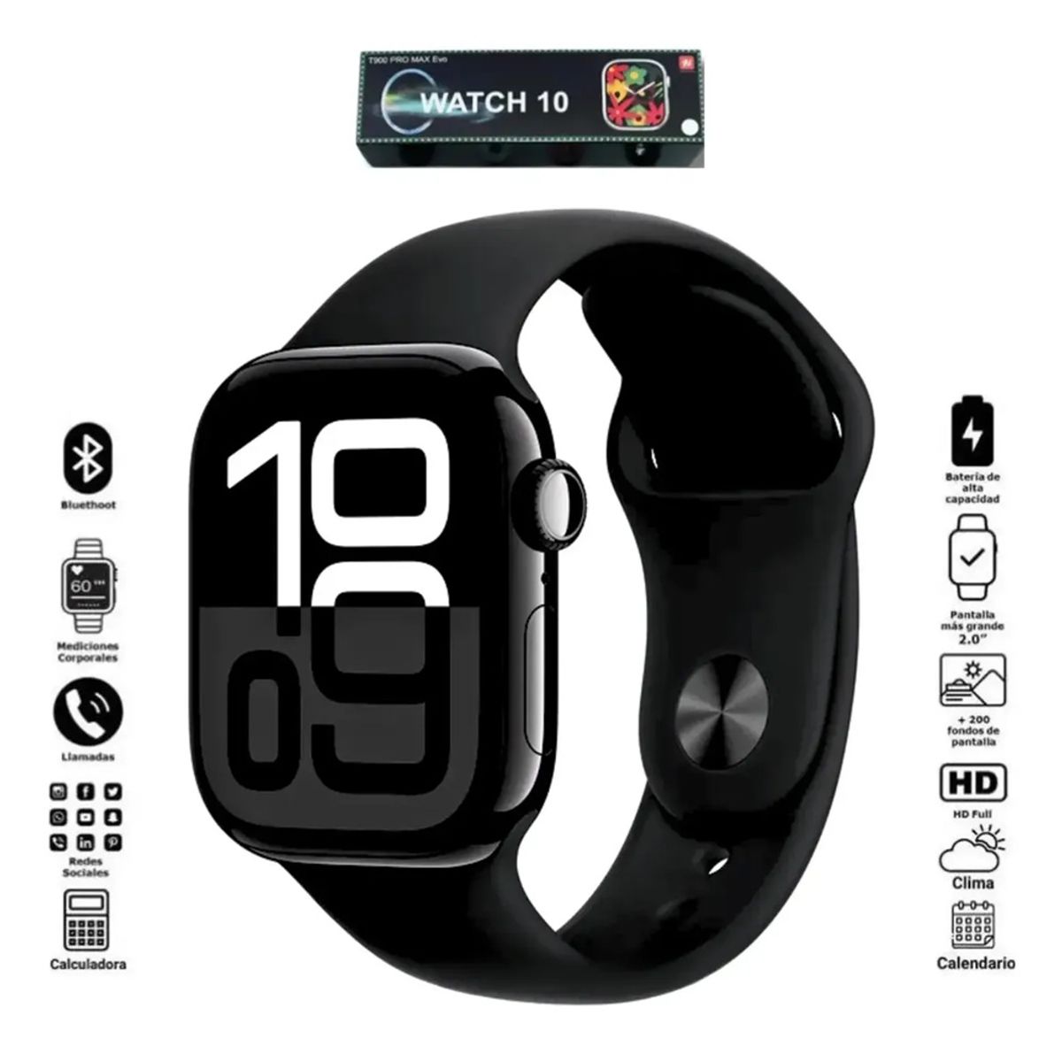 GENERICO - SMARTWATCH T900 PRO MAX RELOJ INTELIGENTE