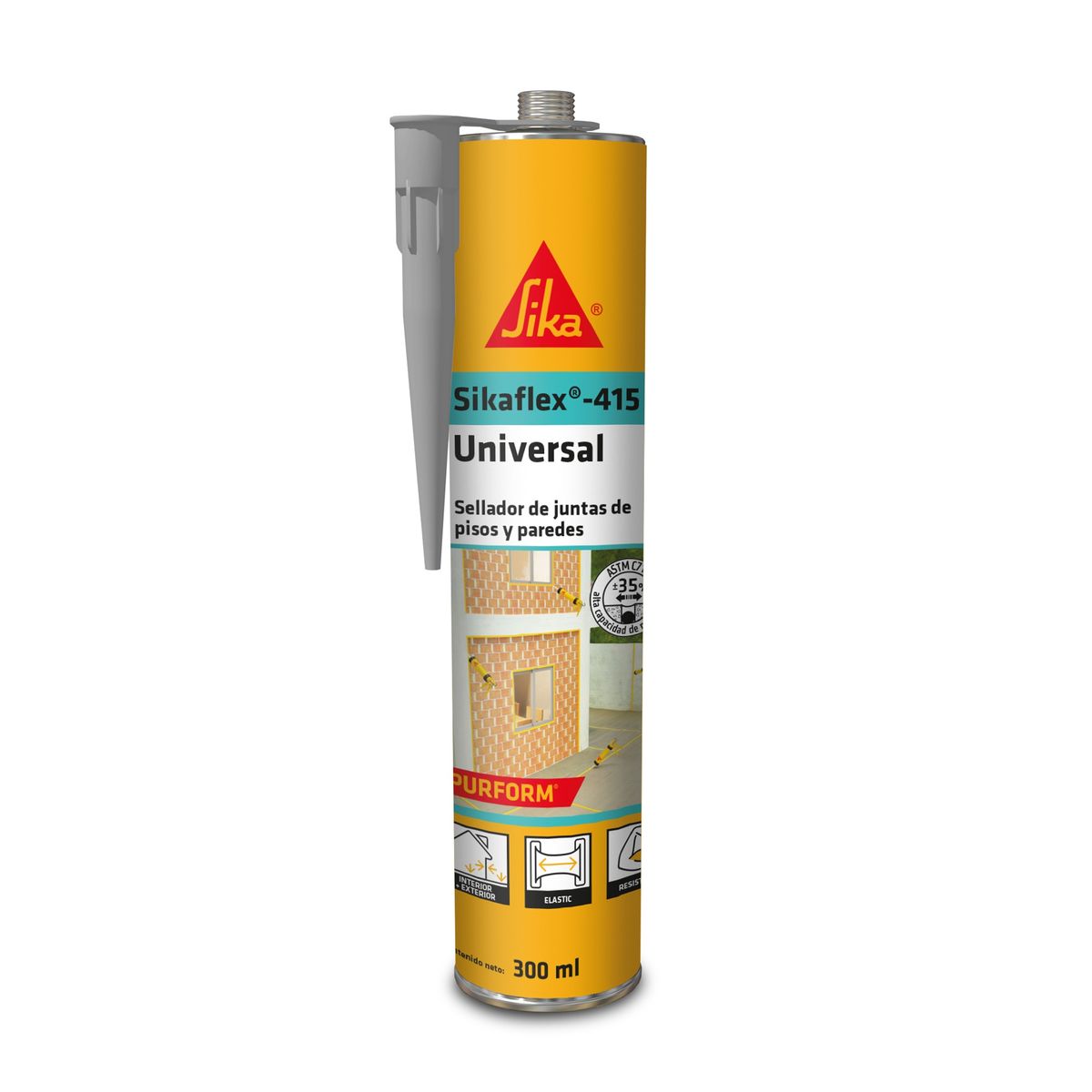 SIKA - Sellador Poliuretano para Juntas Sikaflex 415 Gris 300 ml