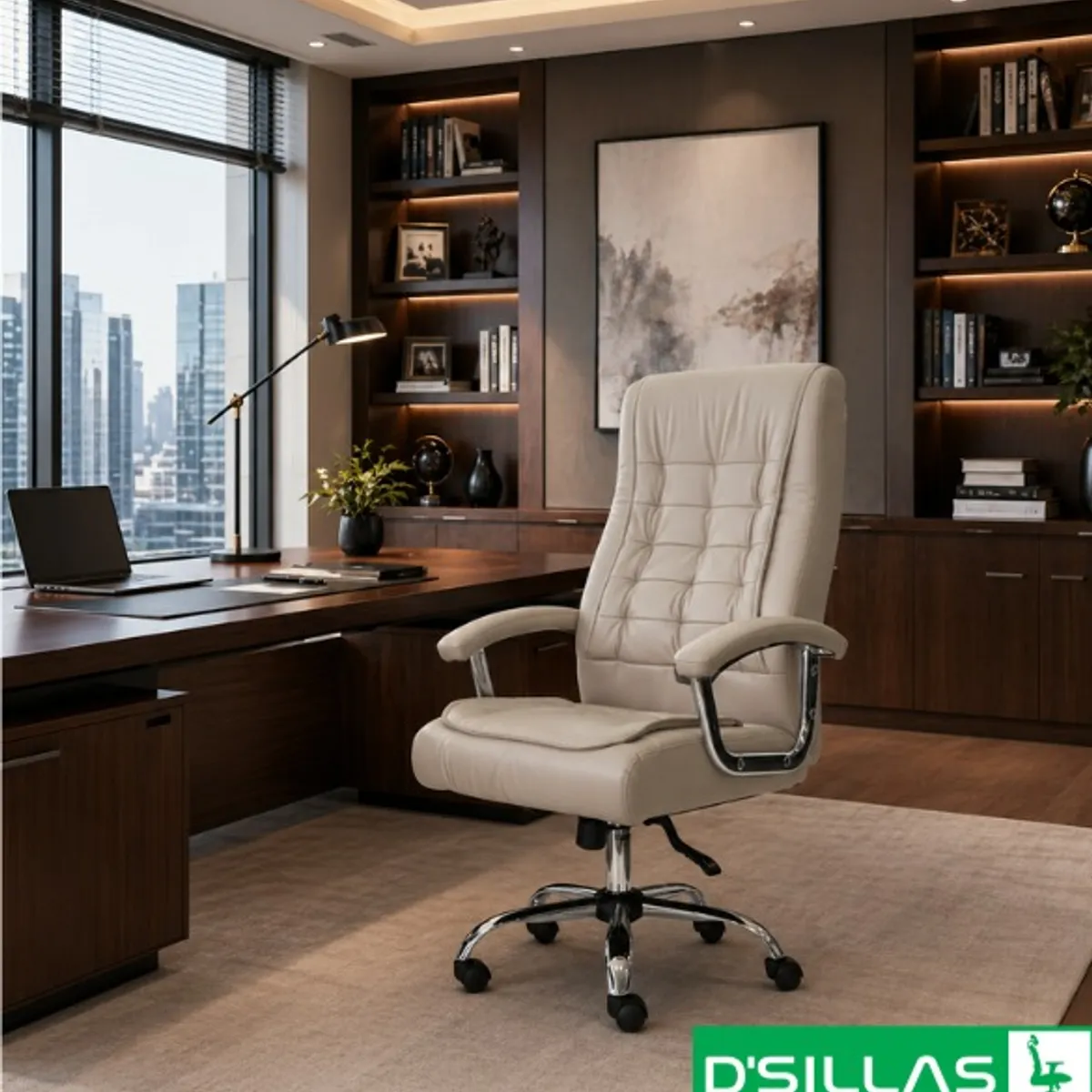 GENERICO - SILLA DE OFICINA CRONOS PREMIUM BEIGE