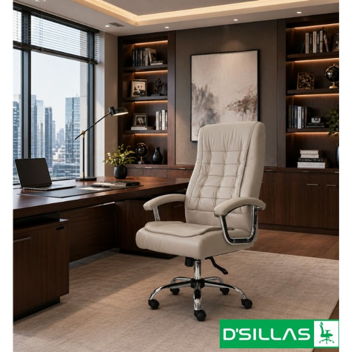 GENERICO - SILLA DE OFICINA CRONOS PREMIUM BEIGE