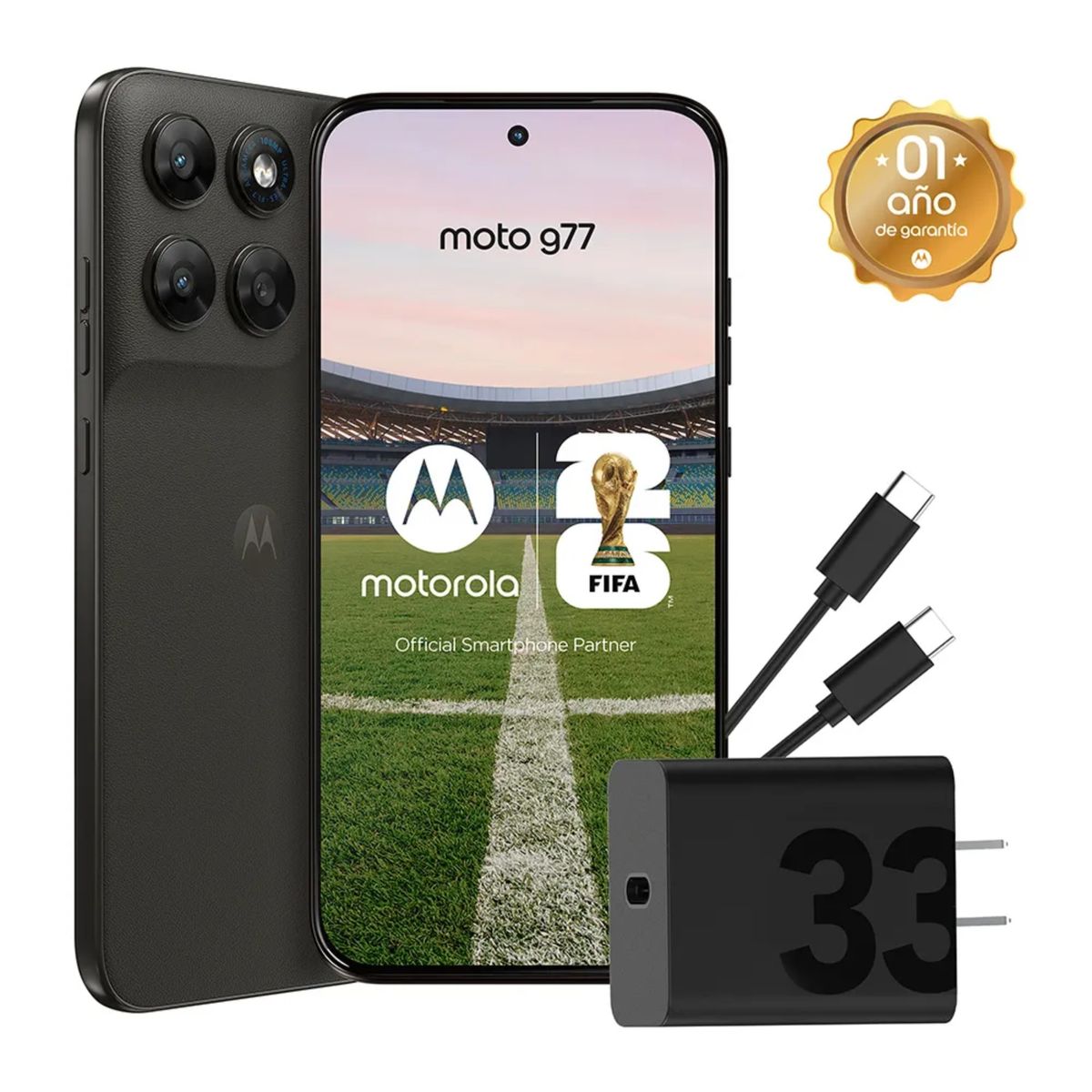 Motorola Moto G77 5G 8RAM 256GB Negro, marca MOTOROLA - Foto Principal