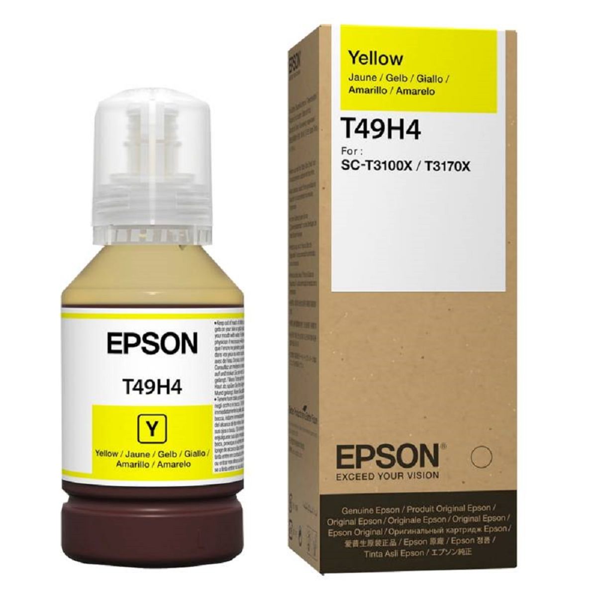 EPSON - Tinta Epson T49H Amarillo SureColor SC-T3100x, SC-T3170x Original - 140ml