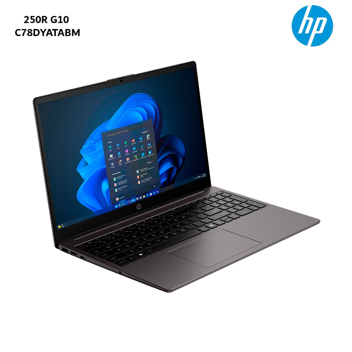 HP - Laptop HP 250R G10 Core 5-120U  16Gb Ram  512Gb SSD  15.6” HD  C78DYATABM