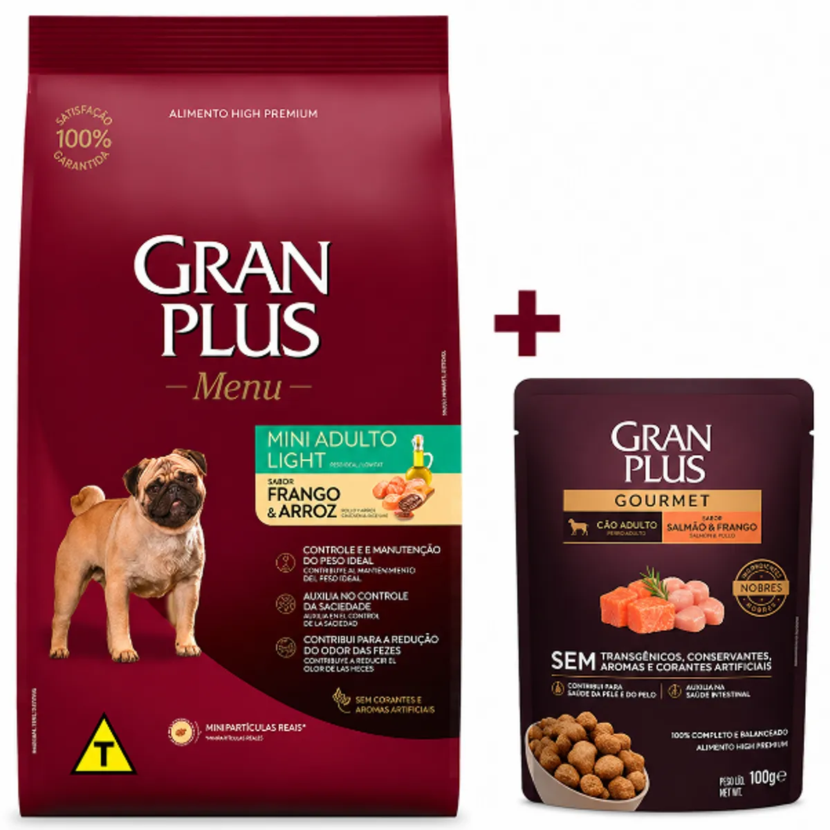 GENERICO - Combo Gran Plus Mini Adulto Light + Sachet Gourmet - 10,1kg