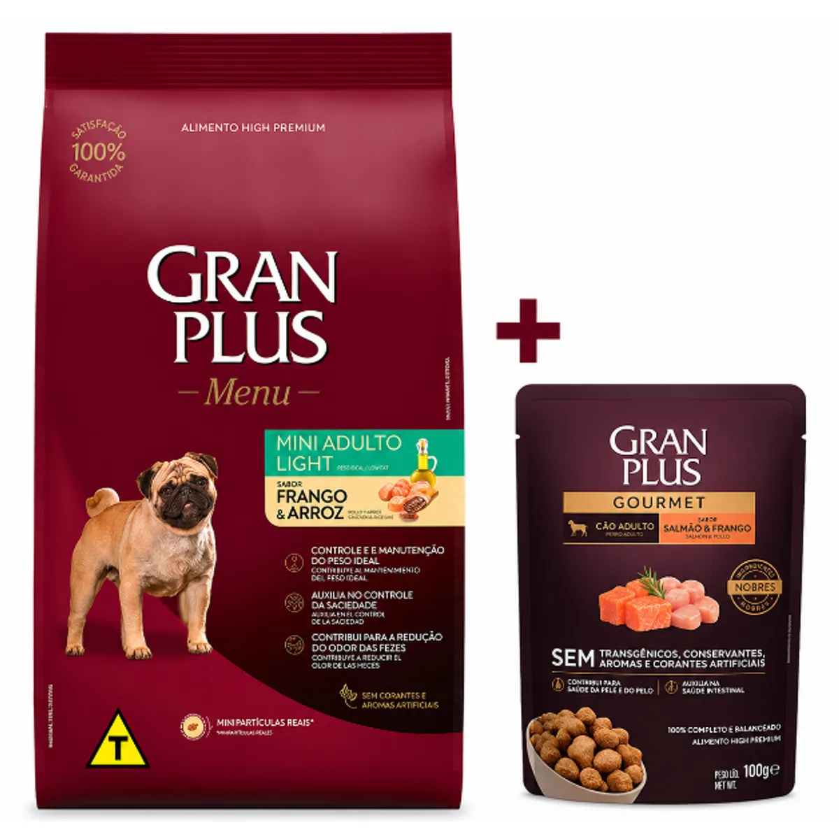 GENERICO - Combo Gran Plus Mini Adulto Light + Sachet Gourmet - 10,1kg