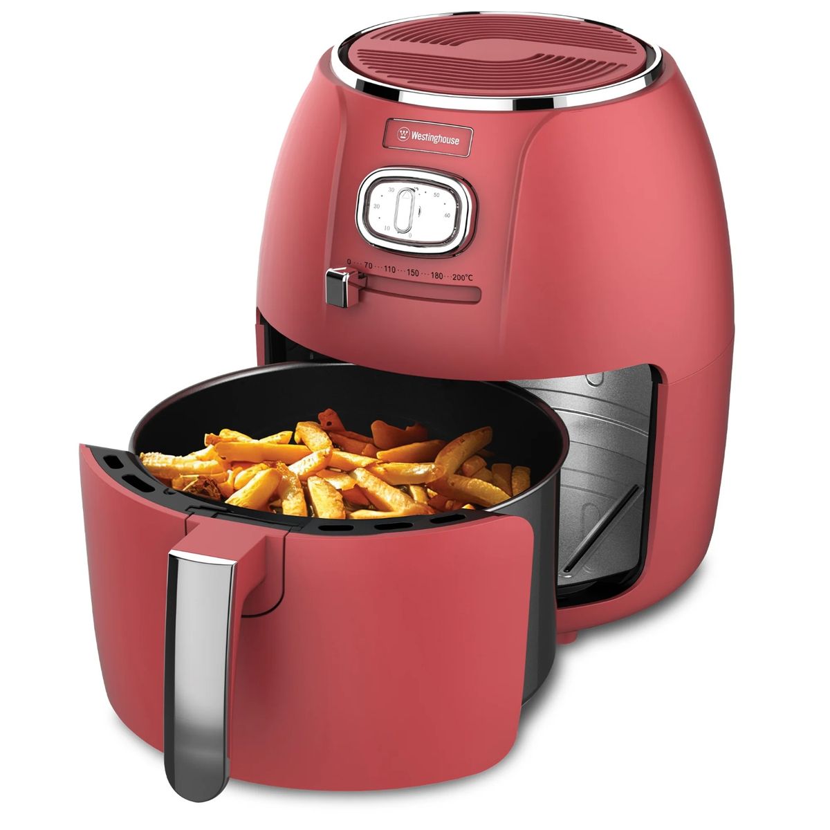 WESTINGHOUSE - Freidora de aire 1500W Retro 4L rojo