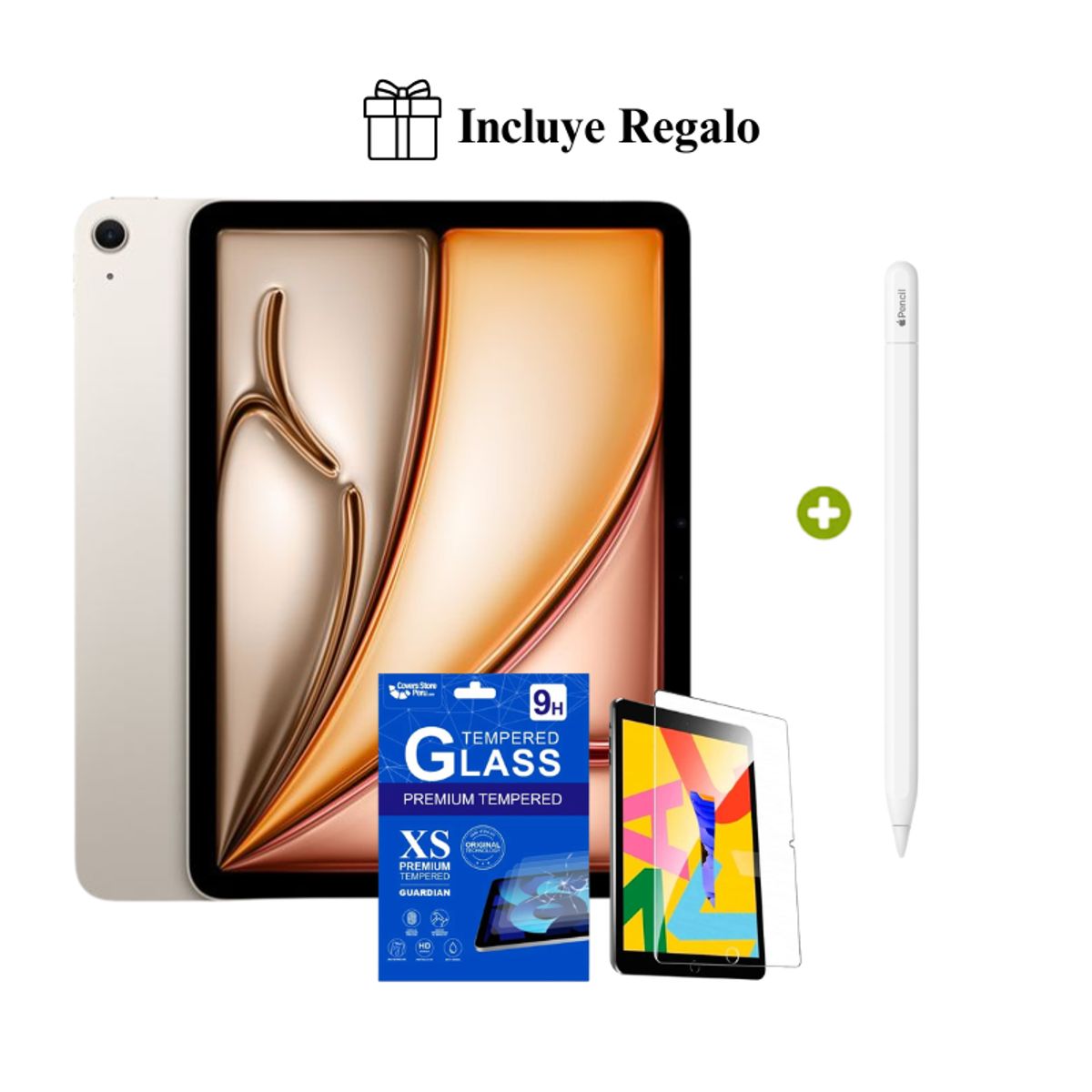APPLE - iPad Air 11″ Chip M4 Wifi 128GB - Starlight ( 2026 ) + Pencil (USB-C) + Regalo
