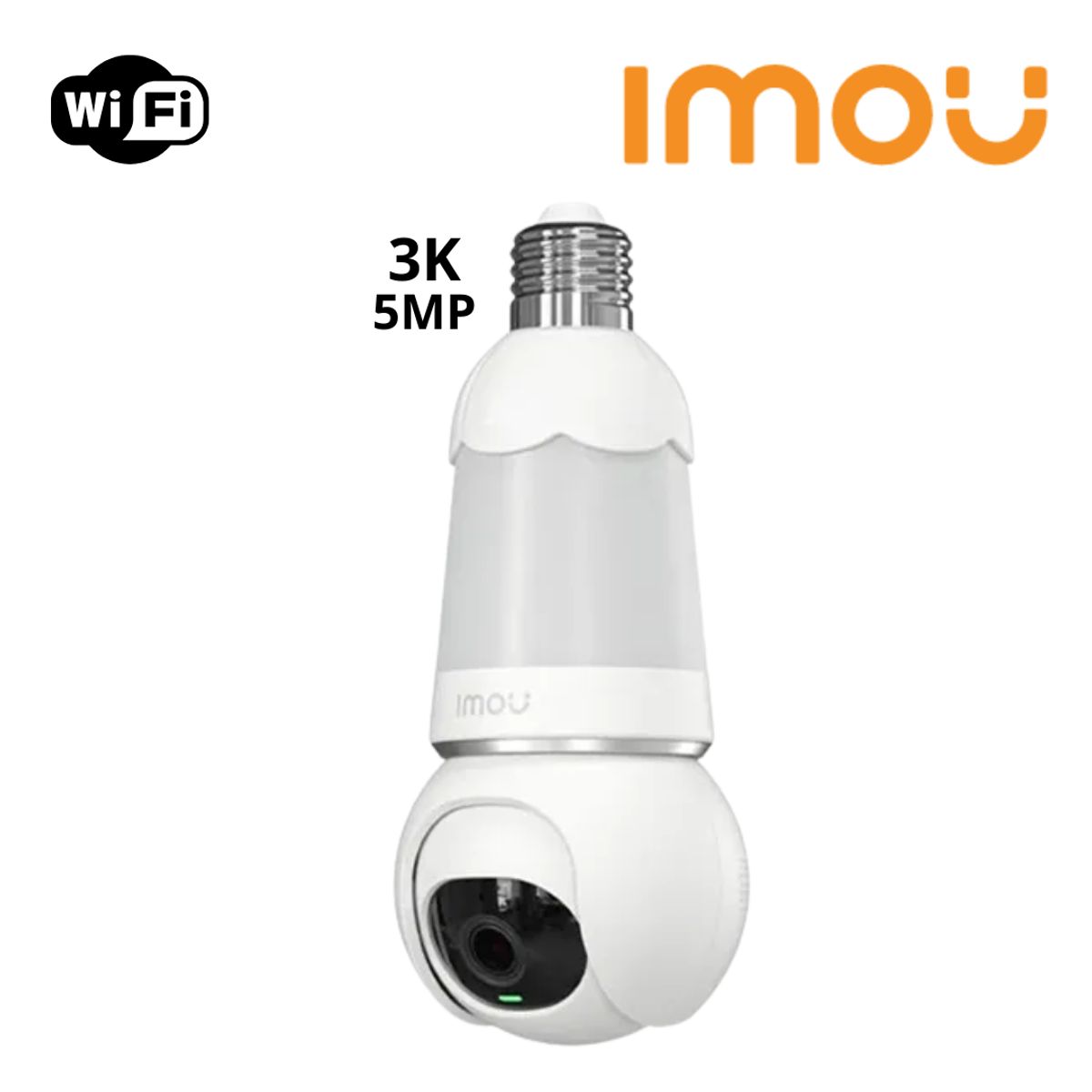 IMOU - Camara seguridad Foco IMOU Bulb Cam 5MP-3K Wifi 360°