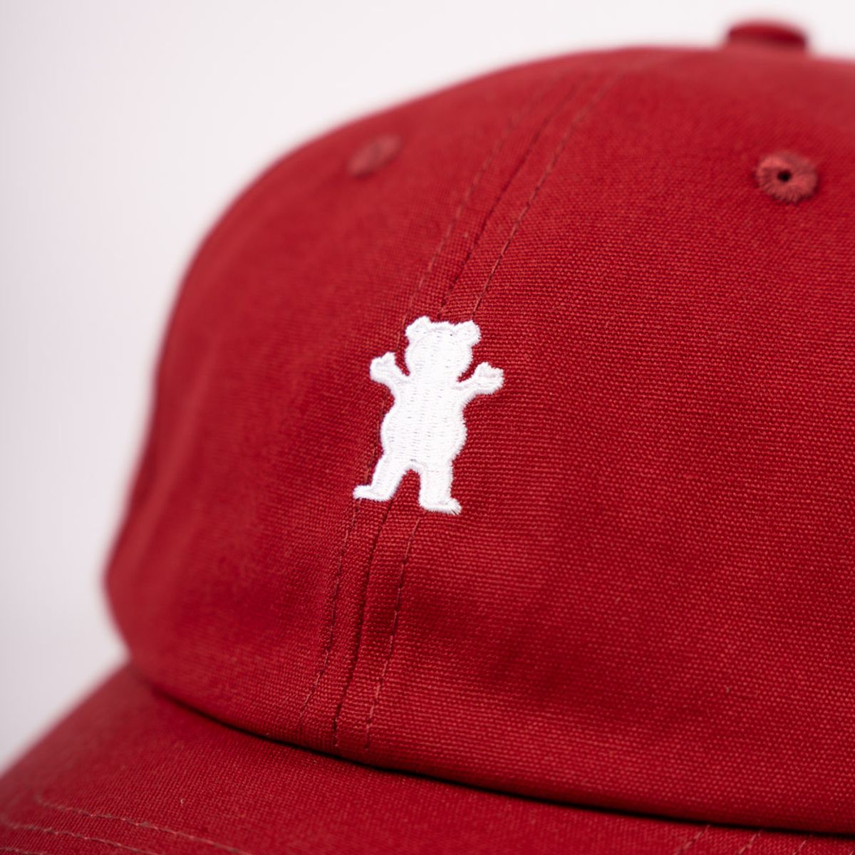 GRIZZLY GRIPTAPE - GORRA CAPS GRIZZLY GRIPTAPE OG BEAR MINI BURGUNDY WHITE