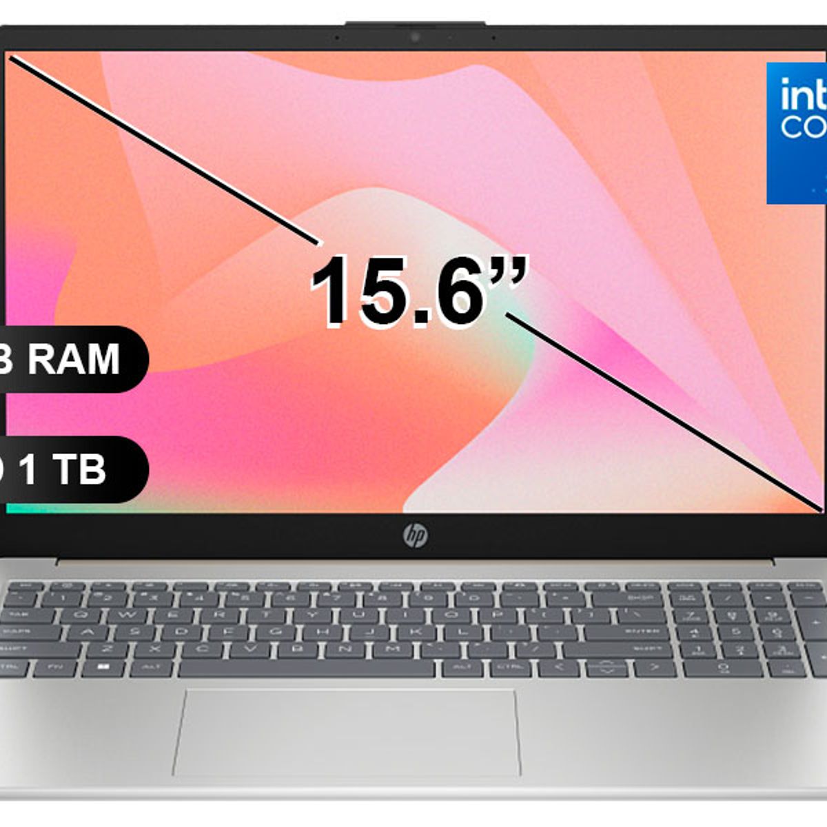 HP - Laptop HP 15-FD0362LA I5-120U, 24GB RAM, 1TB SSD, SIN WINDOWS, 15.6 D31T5LA