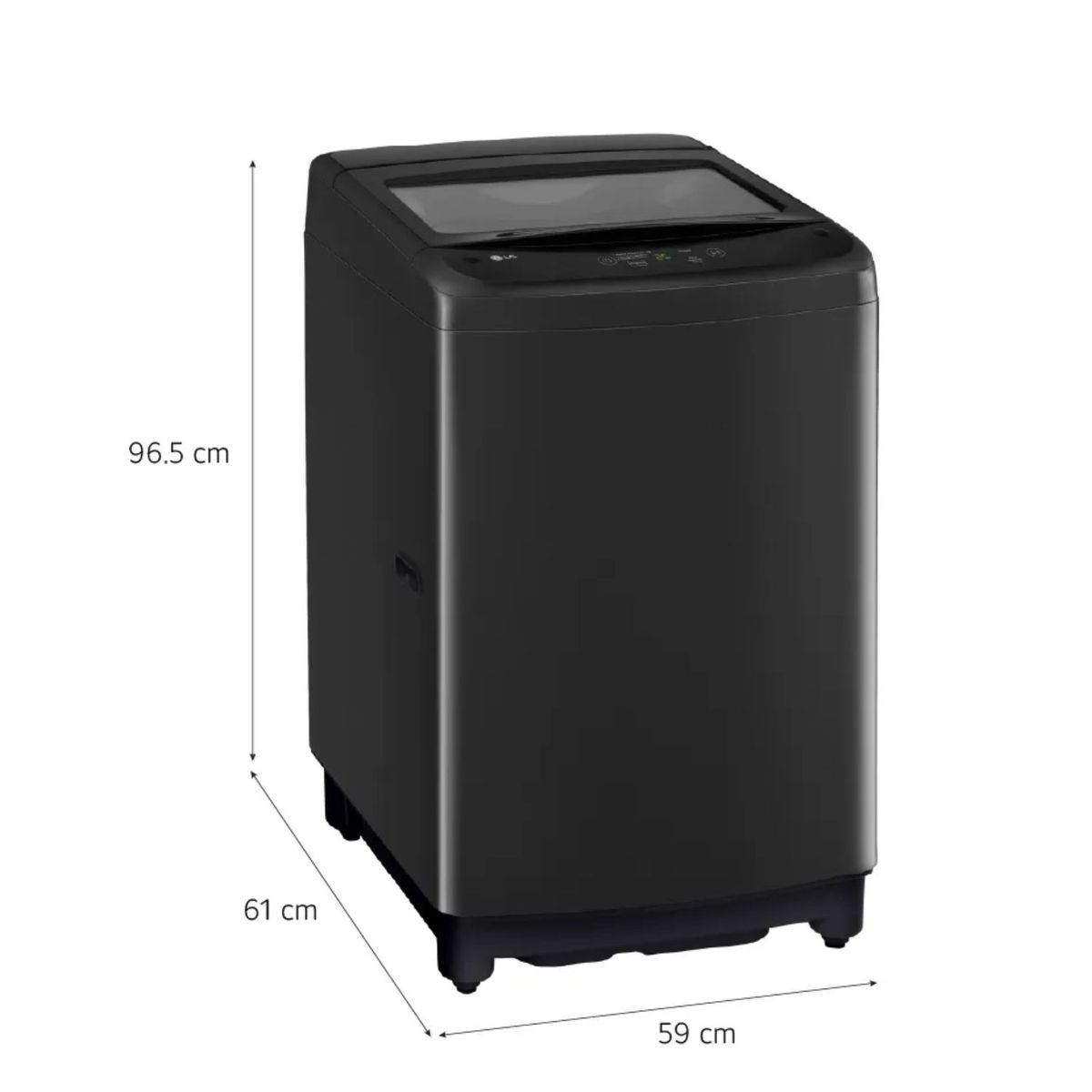LG - Lavadora LG Carga Superior 13Kg WT13OBVTB Onyx Negro