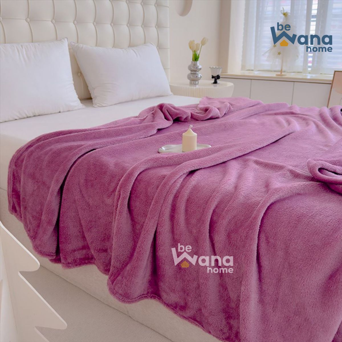 Manta polar delgada King  purple, marca CASATEX - Foto Principal