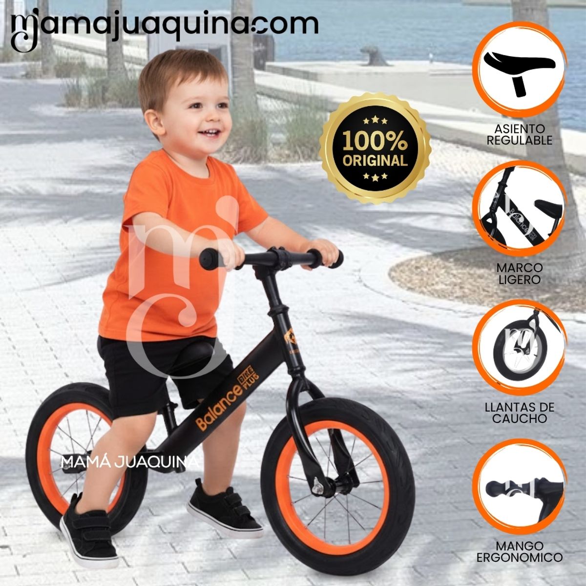 Baby - Bicicleta De Equilibrio «ROCKY BALANCE» Edición Limitada Black