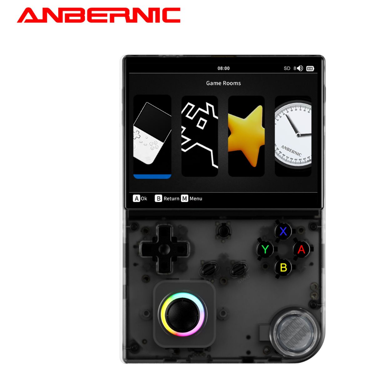 Consola RG40XX V Portatil ANBERNIC 3500mAh Negro, marca OEM - Foto Principal