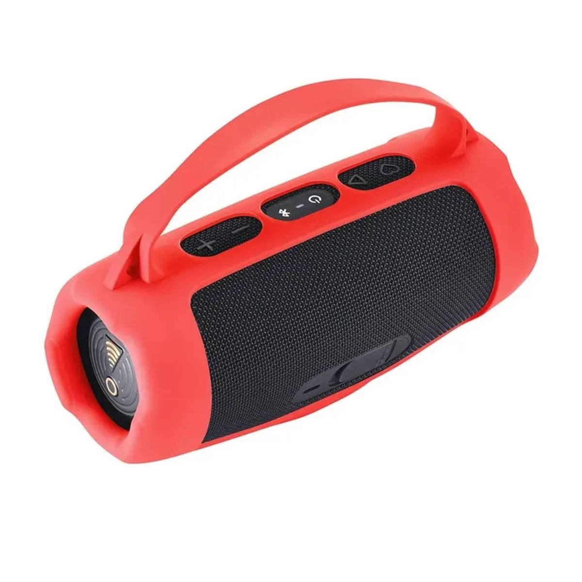 GENERICO - FUNDA PROTECTORA DE SILICONA CON AGARRE COMPATIBLE CON JBL CHARGE 5 COLOR ROJO