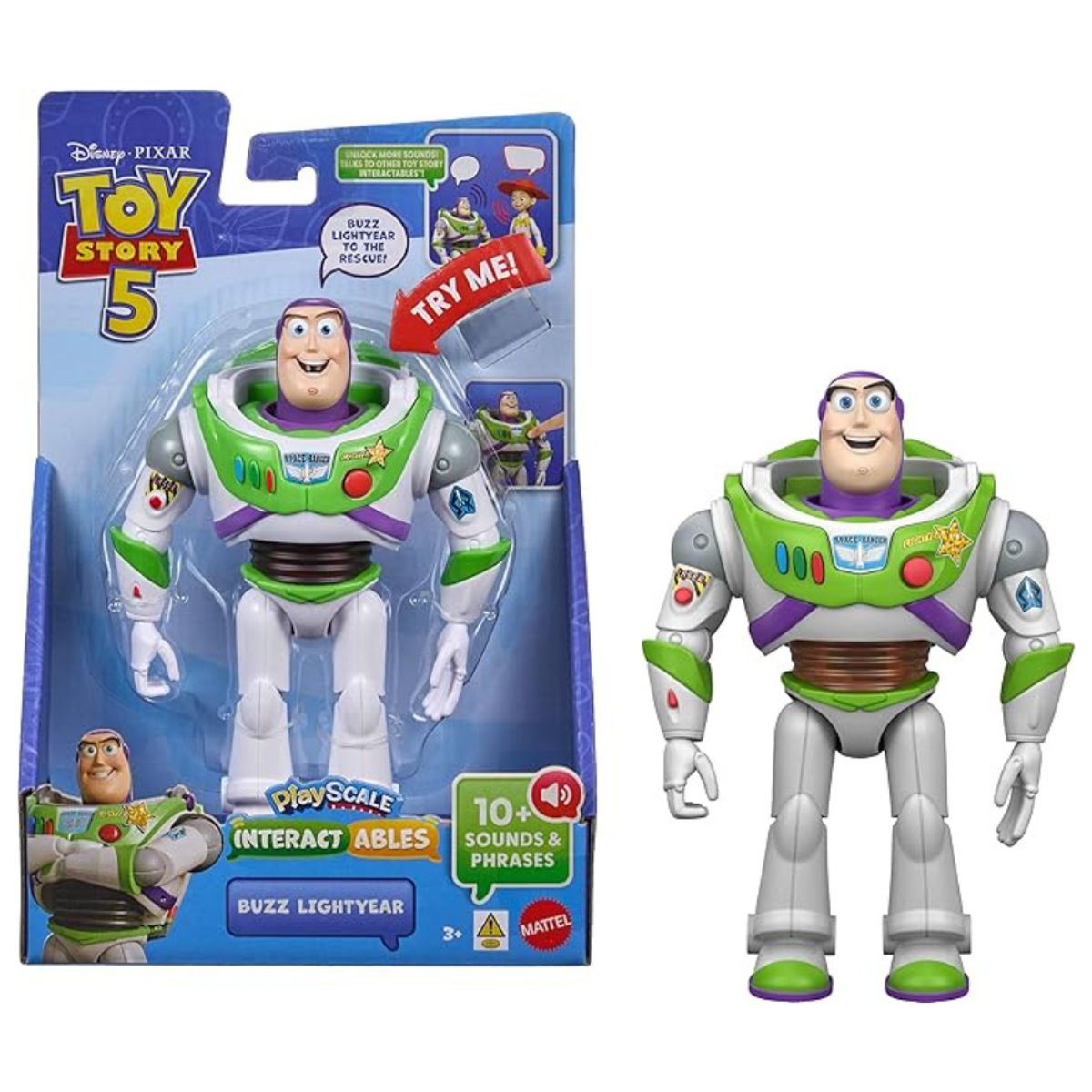TOY STORY - Toy Story 5 Figura Buzz Lightyear Con Voz Interactiva Y Sonidos