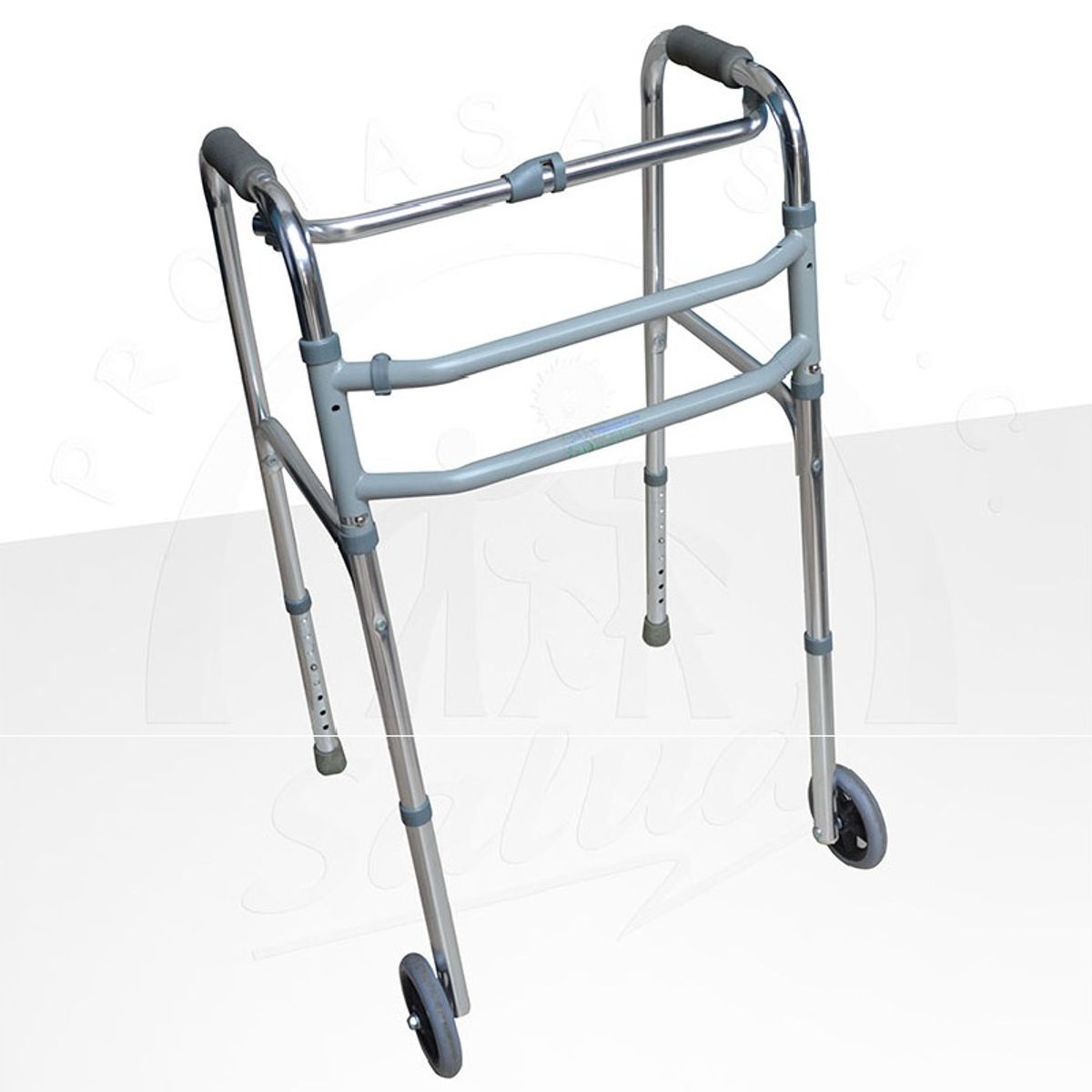 OEM - Andador De Aluminio Con Ruedas Para Adulto Mayor Plegable Regulable