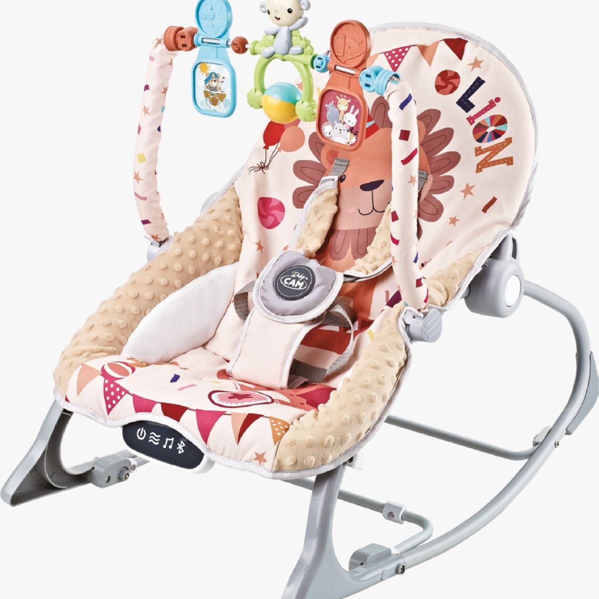 BABY CAM - Mecedora de Bebe Multifuncion Musical Bluetooth Beige