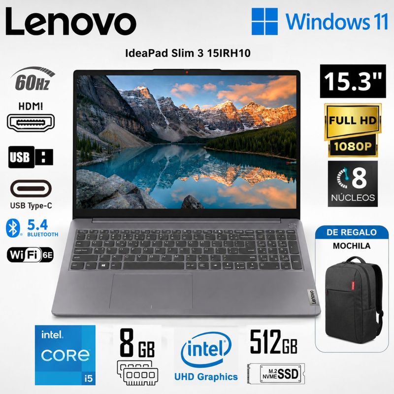 Lenovo IdeaPad Slim 3 Core i5 Nuevo