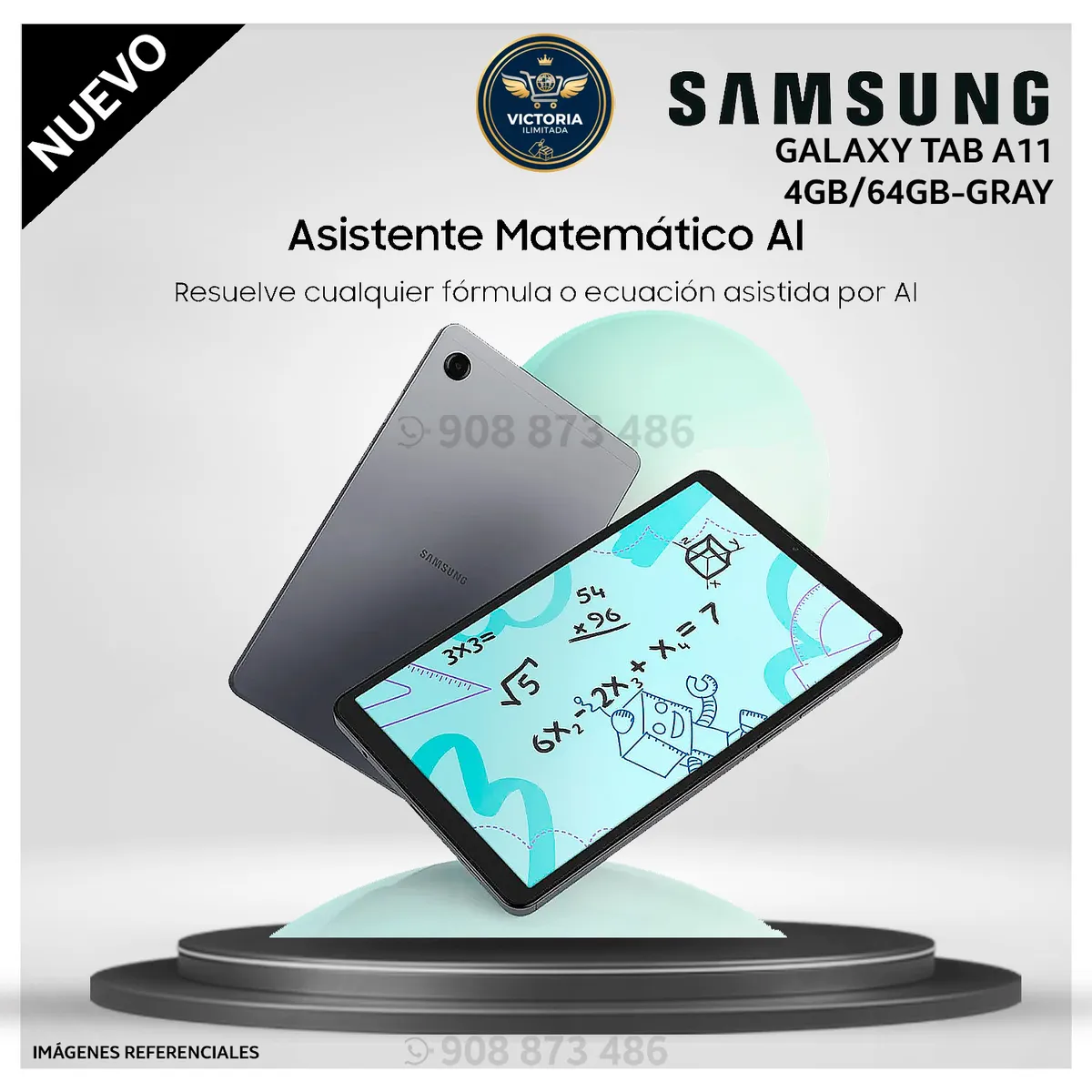 SAMSUNG - Tablet Samsung Galaxy TAB A11 4GB 64GB SSD 8.7 - SM-X133 - GRAY