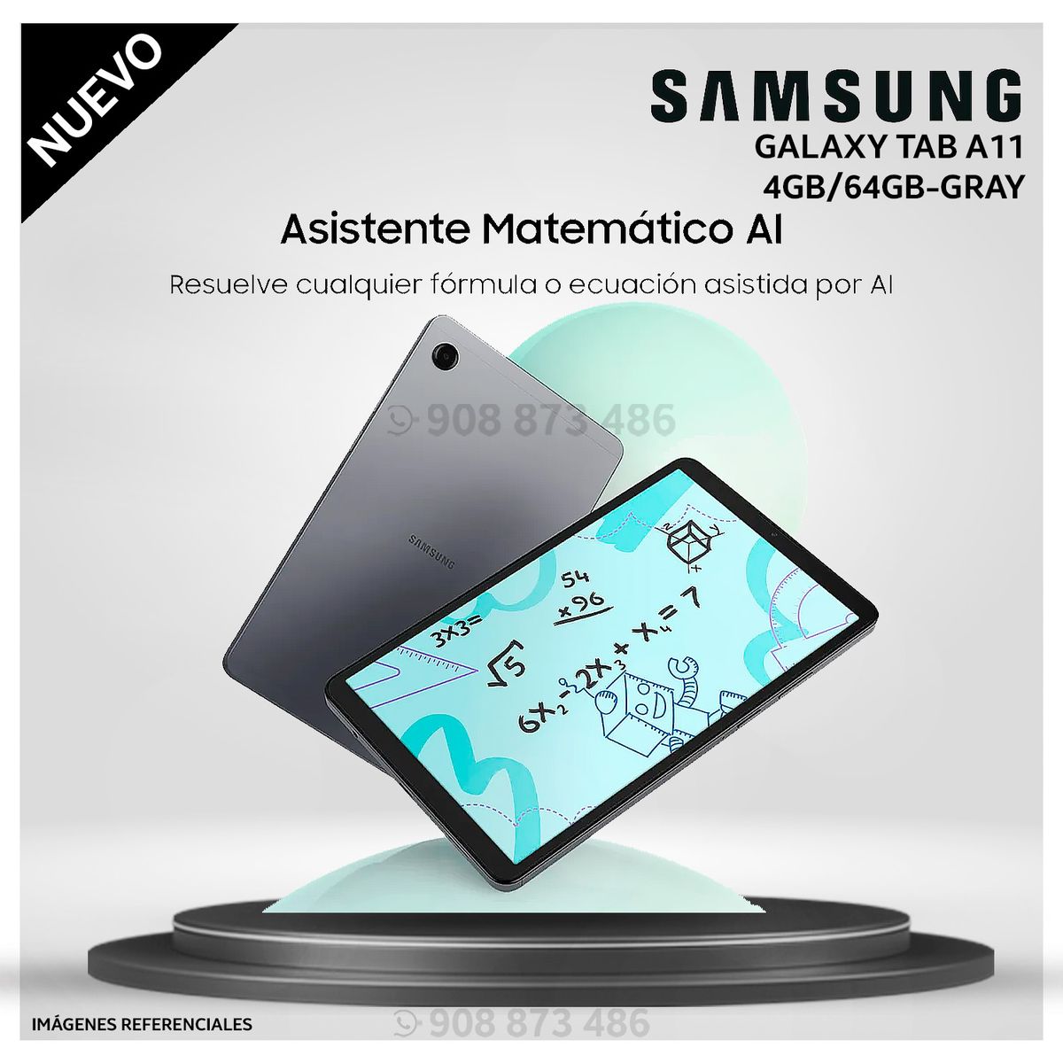 SAMSUNG - Tablet Samsung Galaxy TAB A11 4GB 64GB SSD 8.7 - SM-X133 - GRAY