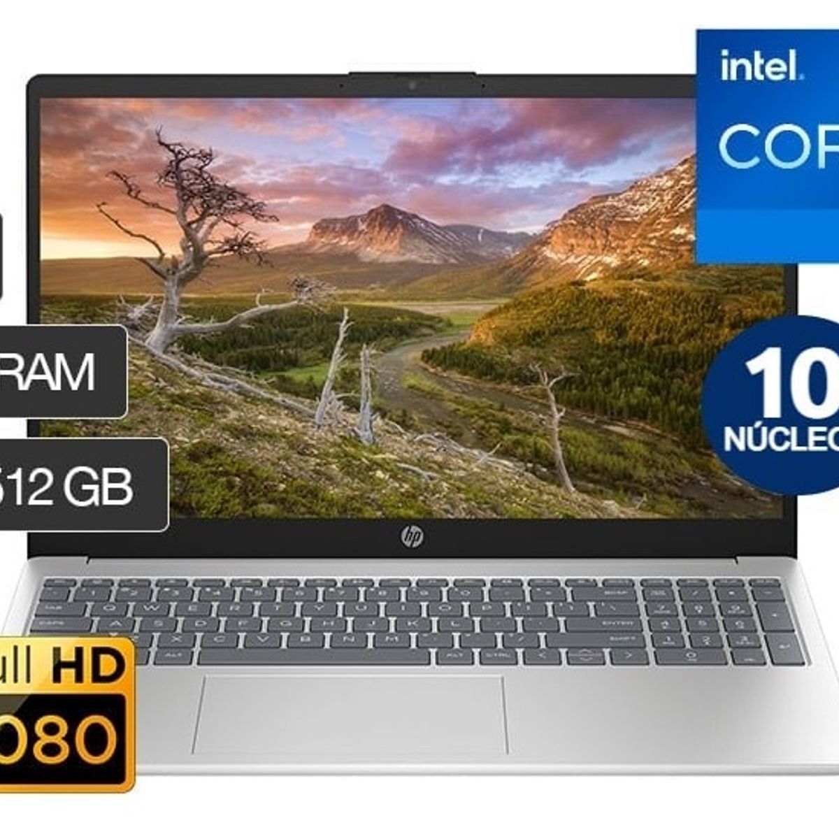 HP - LAPTOP HP 15-FD0008LA INTEL CORE I7 13AVA GEN 10 NÚCLEOS 8GB 512GB 15.6" FHD WINDOWS 11