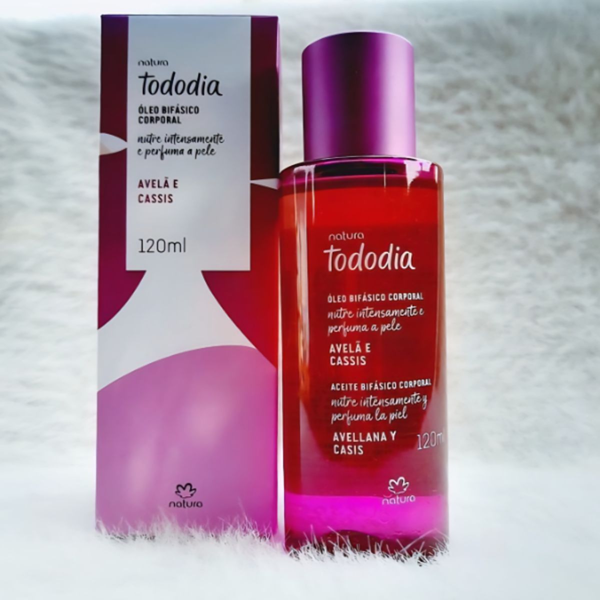 Natura - Aceite Bifasico corporal Avellana y Casis de Natura Tododia Natura