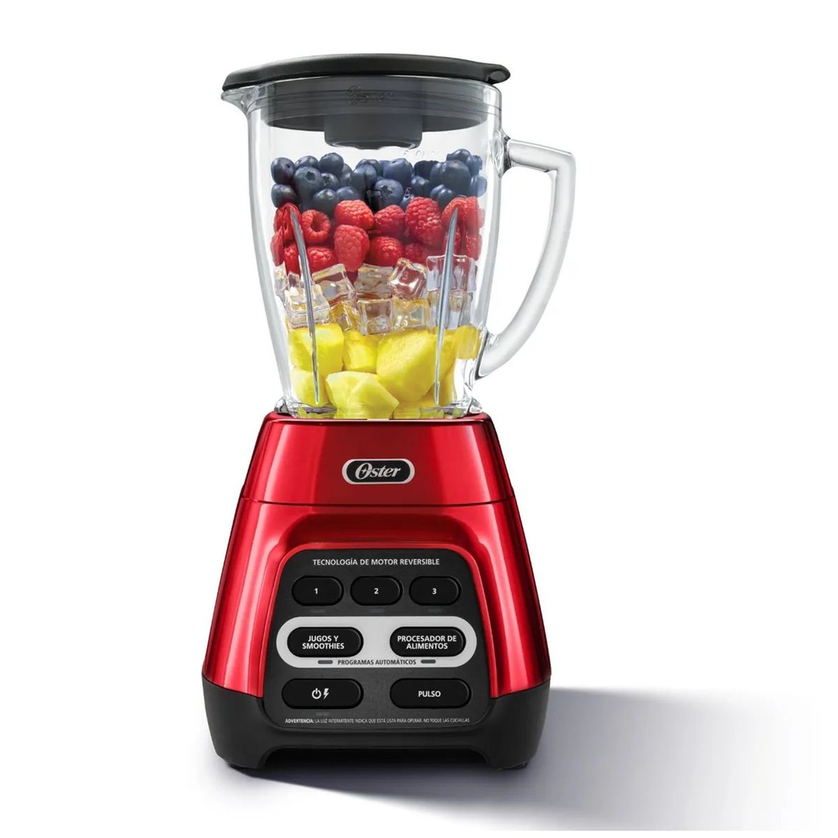 OSTER - Licuadora OSTER con Motor Reversible 1.5L Rojo + Blender BLSTPYG1310RBG-053