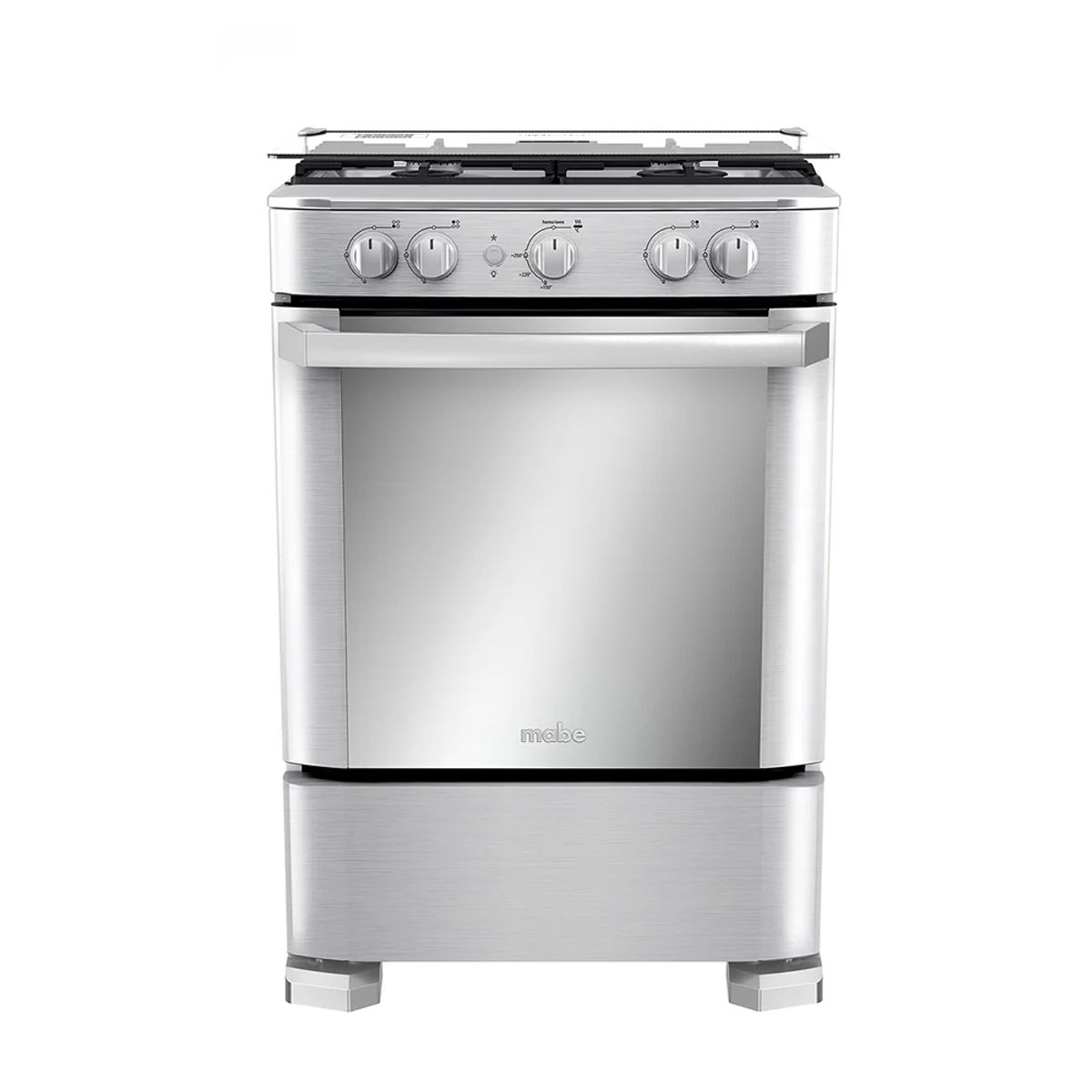 MABE - Cocina de pie 4 Hornillas a Gas Inoxidable Mabe CMP6030FX1