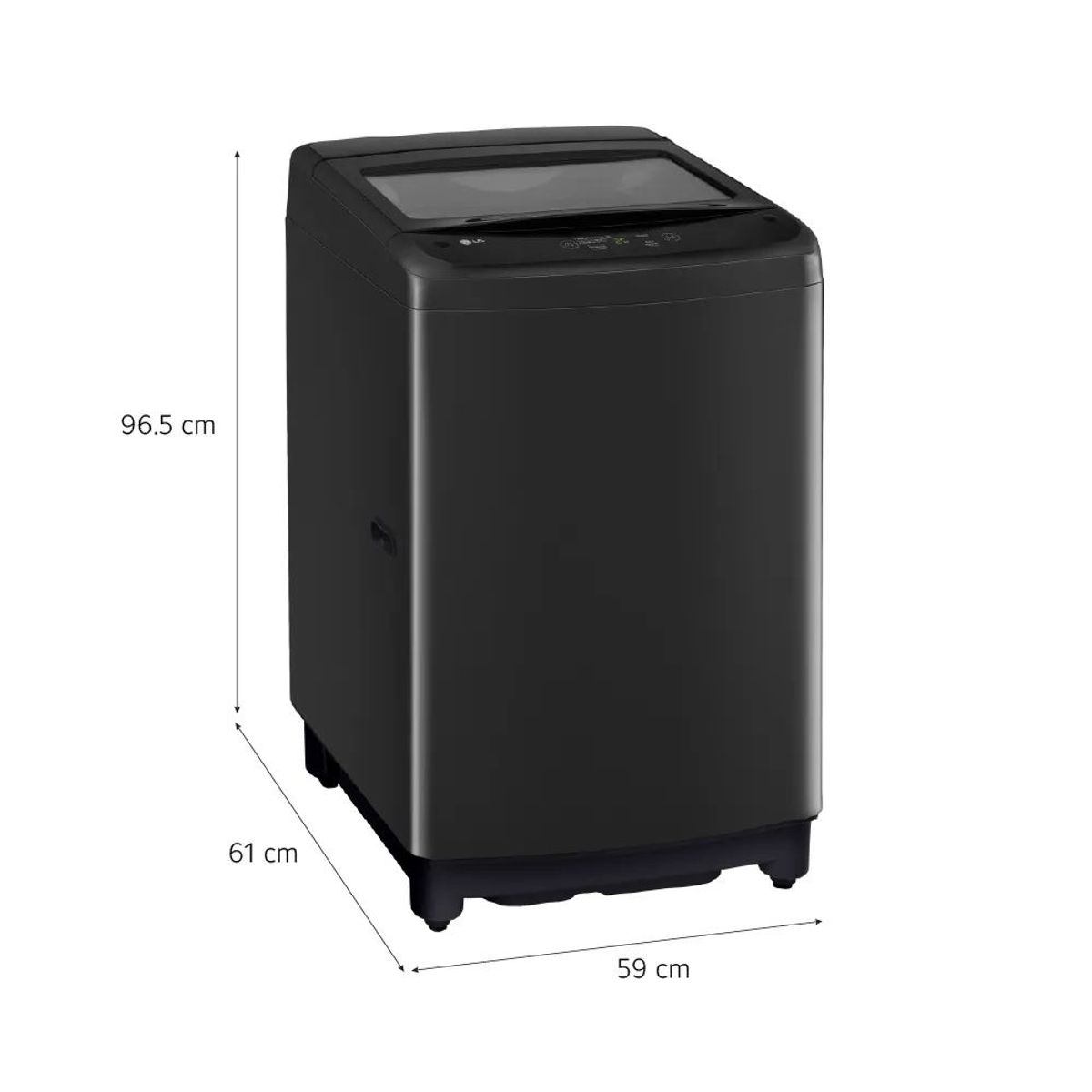 LG - Lavadora LG Carga Superior 13Kg WT13OBVTB Negro